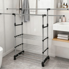 Heavy Duty Double Clothes Rail