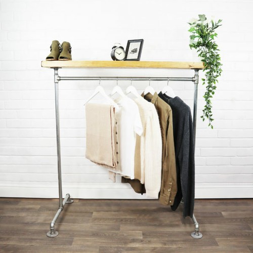 Clothes rail rack solid wood - rail,