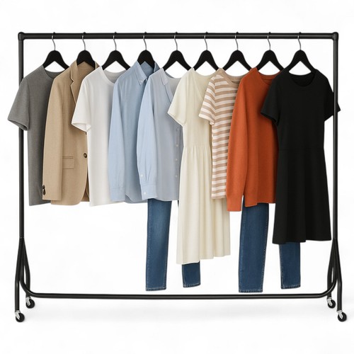 Black heavy duty clothes rail - black,