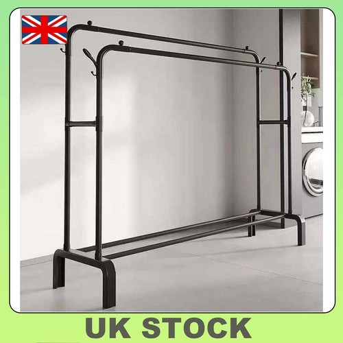 Metal garment rack with shoe - metal,