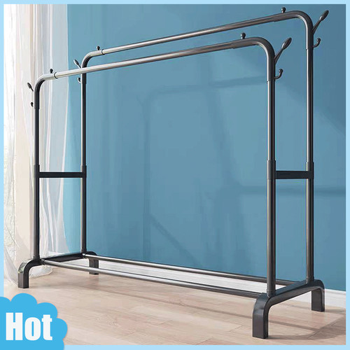 Heavy duty double rail clothes - double,