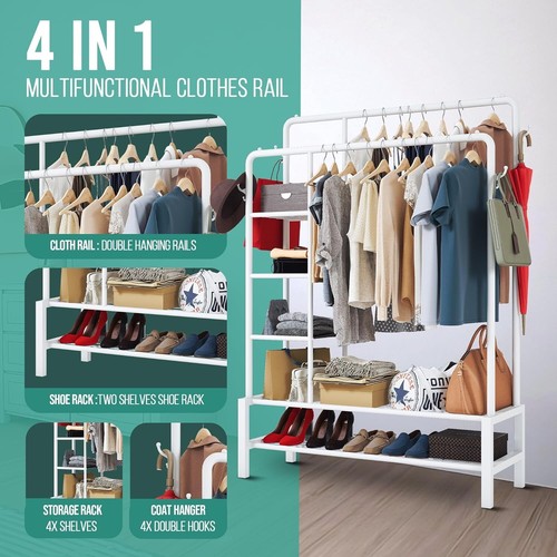 120kg heavy duty clothes rail - duty,