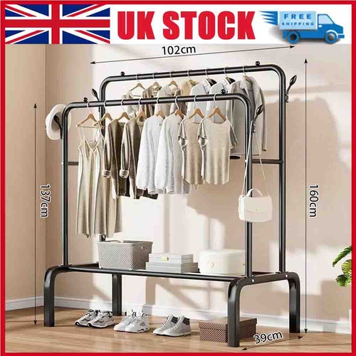 Heavy duty double clothes rail - clothes,